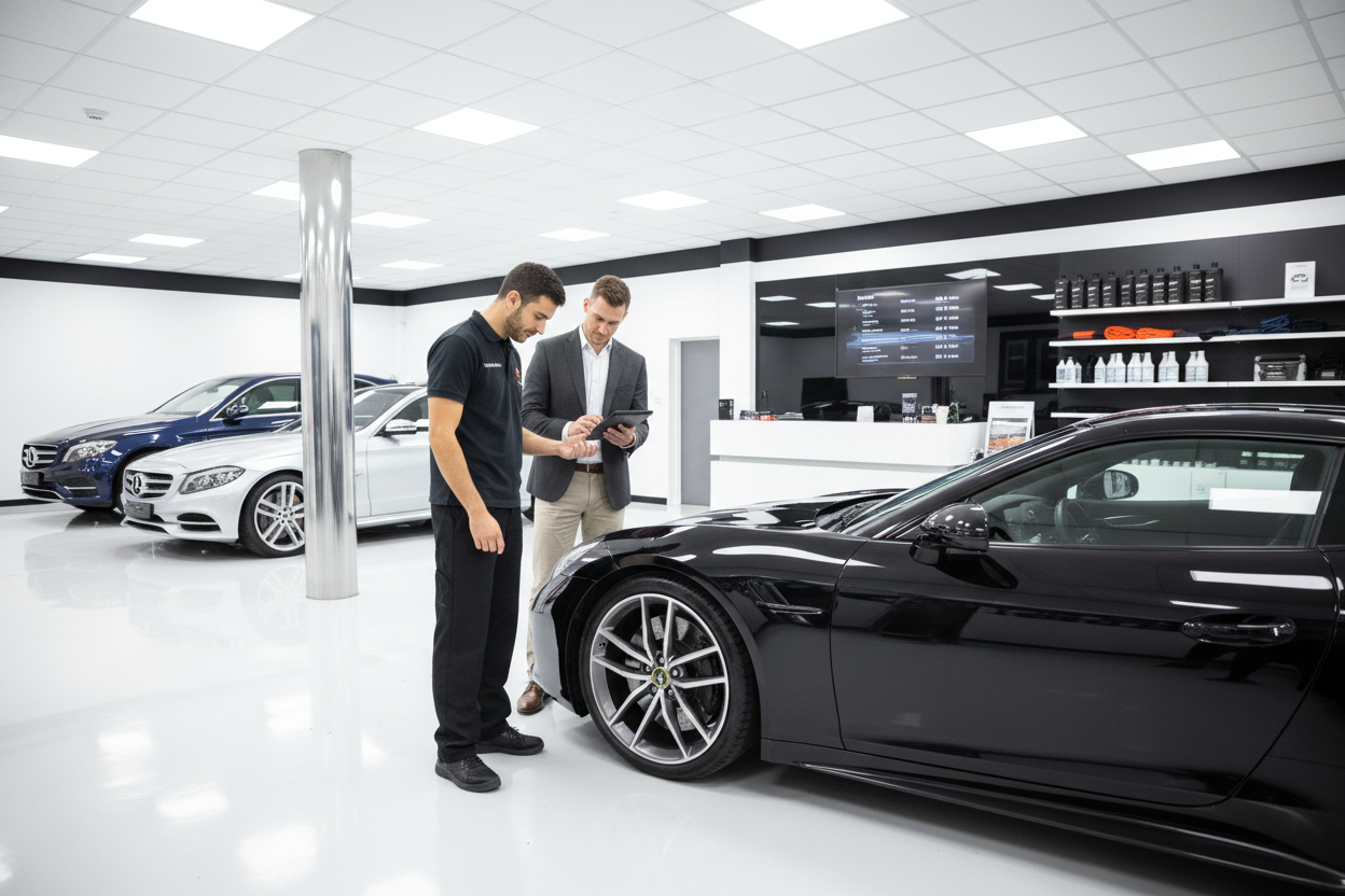 Kundenberatung im car detailing